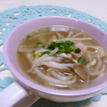 赤い電話's cooksnap of when they made めんどくさがりやの舞茸ともやしのスープ.