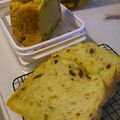 yuu2013's cooksnap of when they made しっとり★かぼちゃレーズンの食パン★.