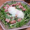 クック4SRKD0☆'s cooksnap of when they made 満足120%！ベーコン温玉のおかずサラダ.