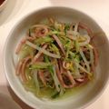きたろうさん's cooksnap of when they made ◆きゅうり＊ハム＊もやしの酢の物◆.