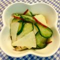 にきけん's cooksnap of when they made 塩りんごで♡きゅうりもみ.
