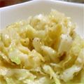 納豆娘。's cooksnap of when they made キャベツの粉チーズ炒め.