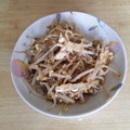 書セラピスト流香's cooksnap of when they made もやしとひき肉の卵和え風炒め物.