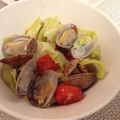 料理修行中♡'s cooksnap of when they made フライパン一つで♪アサリとお野菜の酒蒸し.