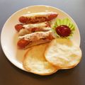 まっだちん's cooksnap of when they made 餃子の皮でチーズ&ウインナー巻き.