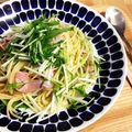 mmmiii3's cooksnap of when they made 生ハムと水菜のパスタ.