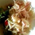 tonoshima's cooksnap of when they made じゃがいものペペロンチーノ.