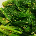 赤いとさか's cooksnap of when they made 超速攻！ほうれん草のごま和え.