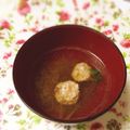♡Alicinha♡'s cooksnap of when they made まぐろのたたき団子で簡単お吸い物.