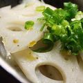shinyui's cooksnap of when they made レンコンの柚子胡椒和え.