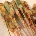 LalaNY's cooksnap of when they made しそチーズ＊パリパリえびの串焼き♡.