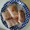 dasyママ's cooksnap of when they made 餃子の皮で！ミニ・ブリトー☆.