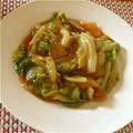 okico's cooksnap of when they made レタスと玉ねぎのあんかけ.