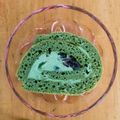 aokabo's cooksnap of when they made ノンオイル抹茶ロールケーキあずきクリーム.