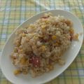 ラリー＆サラ's cooksnap of when they made 簡単ランチに♪コーン焼き飯.