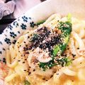 栄養士のLily's cooksnap of when they made ごまボナーラ和風うどん.