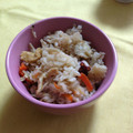 nokomori's cooksnap of when they made ホタテとエノキの彩り炊き込みご飯.