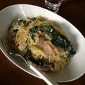 てしまま's cooksnap of when they made 濃厚美味しい＊カルボナーラ風パスタ.