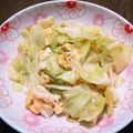 あきにゃんだ's cooksnap of when they made ふわシャキ食感！卵とキャベツの炒めもの.