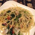 denkoちゃん's cooksnap of when they made かぶの葉っぱとツナのスパゲティ.