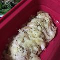 ポメちょん's cooksnap of when they made ルクエで♪とろけるチーズのせハーブ蒸し鶏.