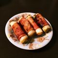 yuuu26's cooksnap of when they made つまみ系おかず！白ねぎのベーコン巻き.