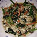 twokasa's cooksnap of when they made きのことほうれん草のにんにく炒め.