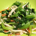 vuurdoop's cooksnap of when they made 菜の花とえのきのからしポン酢和え.