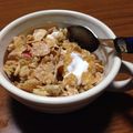 くま、's cooksnap of when they made はちみつがけコーンフレークヨーグルト☆彡.