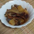 Booruru's cooksnap of when they made 大根とコンニャクとすじ肉の炊いたん.