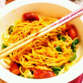 ののっく's cooksnap of when they made レンジで簡単☆黄金のエスニック風焼きそば.