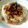 きゅん310's cooksnap of when they made なすとひき肉のジャージャー麺風そうめん.