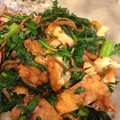 wobon's cooksnap of when they made さつま揚げと春菊炒め.
