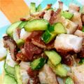 ハトカル's cooksnap of when they made タコと胡瓜の辛子酢味噌和え.