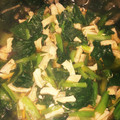 クック0U6B67☆'s cooksnap of when they made 小松菜の煮浸し【三種類 】.