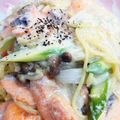 カメ姫☆'s cooksnap of when they made m秋鮭ときのこの豆乳スパゲティ.