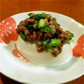 まっさまさママ's cooksnap of when they made 糖質制限！厚揚げのニラ納豆がけ.