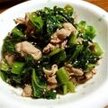 nao0312's cooksnap of when they made 高菜と豚こまの塩麹炒め.