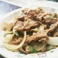 あゆみα's cooksnap of when they made 細切れで豚の生姜焼き♪.
