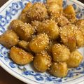 あやママ99's cooksnap of when they made 里芋の甘辛ごま焼き✿.