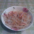 オレンジリング's cooksnap of when they made 懐かしの味！もやしとハムのからし和え.