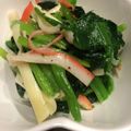 liarra's cooksnap of when they made ほうれん草とカニカマのイタリアンナムル.