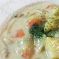 m_miho's cooksnap of when they made あさり♡クラムチャウダー♬*゜.