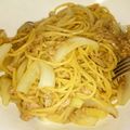 毎日すき焼き's cooksnap of when they made 香ばしいバター醤油の和風ツナパスタ.