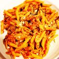 mianmian's cooksnap of when they made トマトと茄子のパスタ♪.