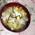 あざらしの赤ちゃん's cooksnap of when they made キャベツとふわふわ卵のお吸い物.