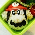 こうたんmam's cooksnap of when they made 園児キャラ弁【マリオ】.