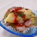 赤い電話's cooksnap of when they made 簡単！ポテトとウインナーのトースター焼き.