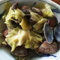 riepon９２１４'s cooksnap of when they made あさりと春キャベツの酒蒸し.