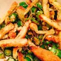 ふかおん's cooksnap of when they made オクラとカリカリ油揚げの生姜醤油和え.
